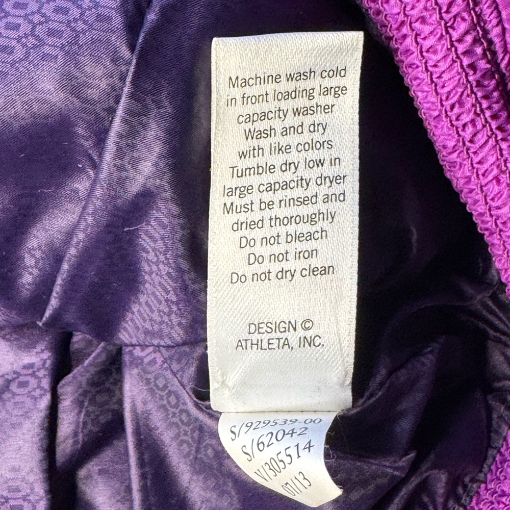 Athleta Purple Down Vest Size Small - Picture 5 of 5